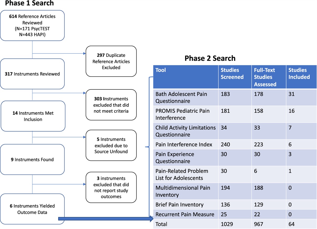 A systematic review of the biopsychosocial dimensions affected by chronic pain in children and adolescents: identifying reliable and valid pediatric multidimensional chronic pain assessment tools