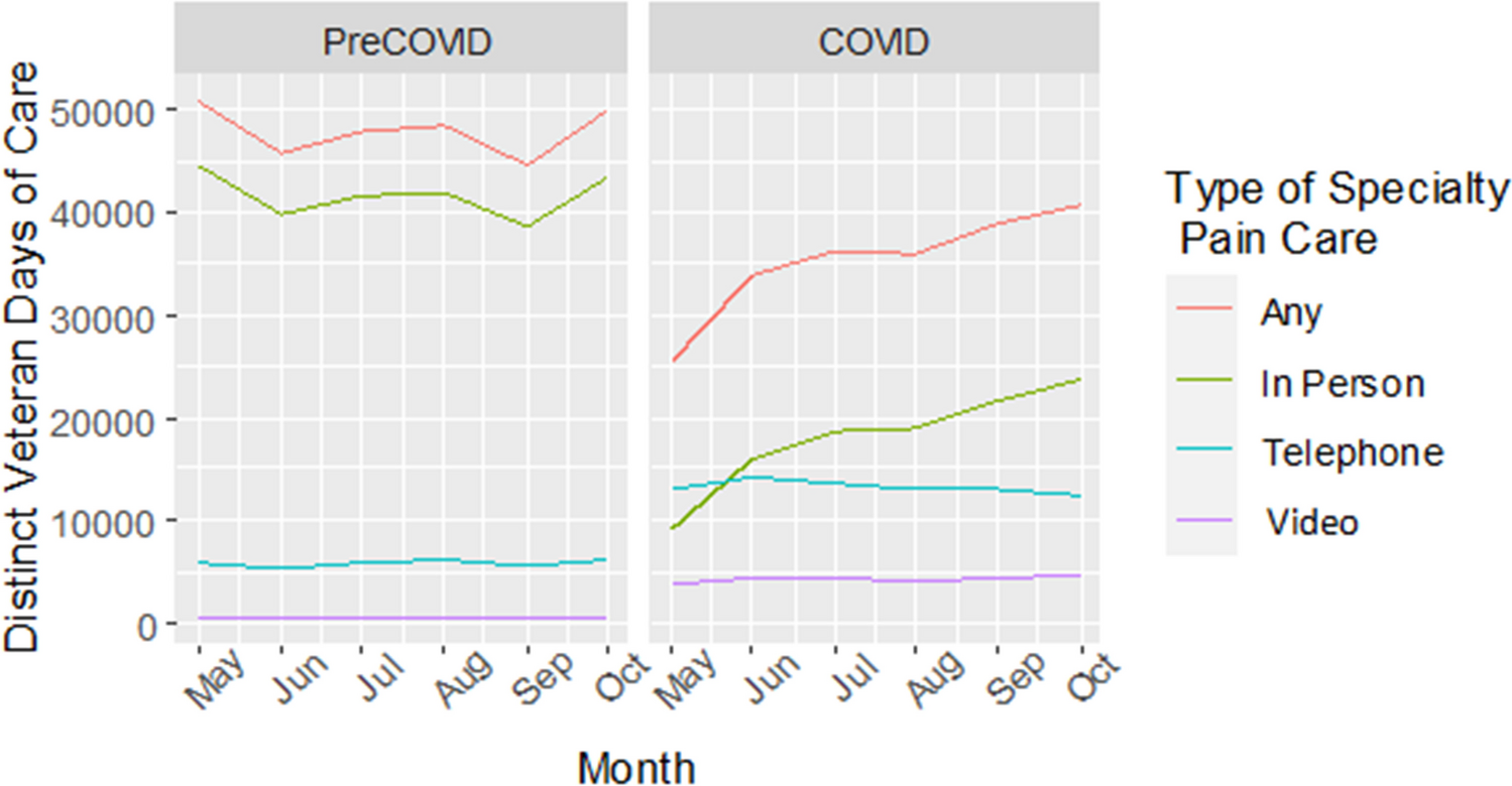 Pain Care Disparities and the Use of Virtual Care Among Racial-Ethnic Minority Groups During COVID-19
