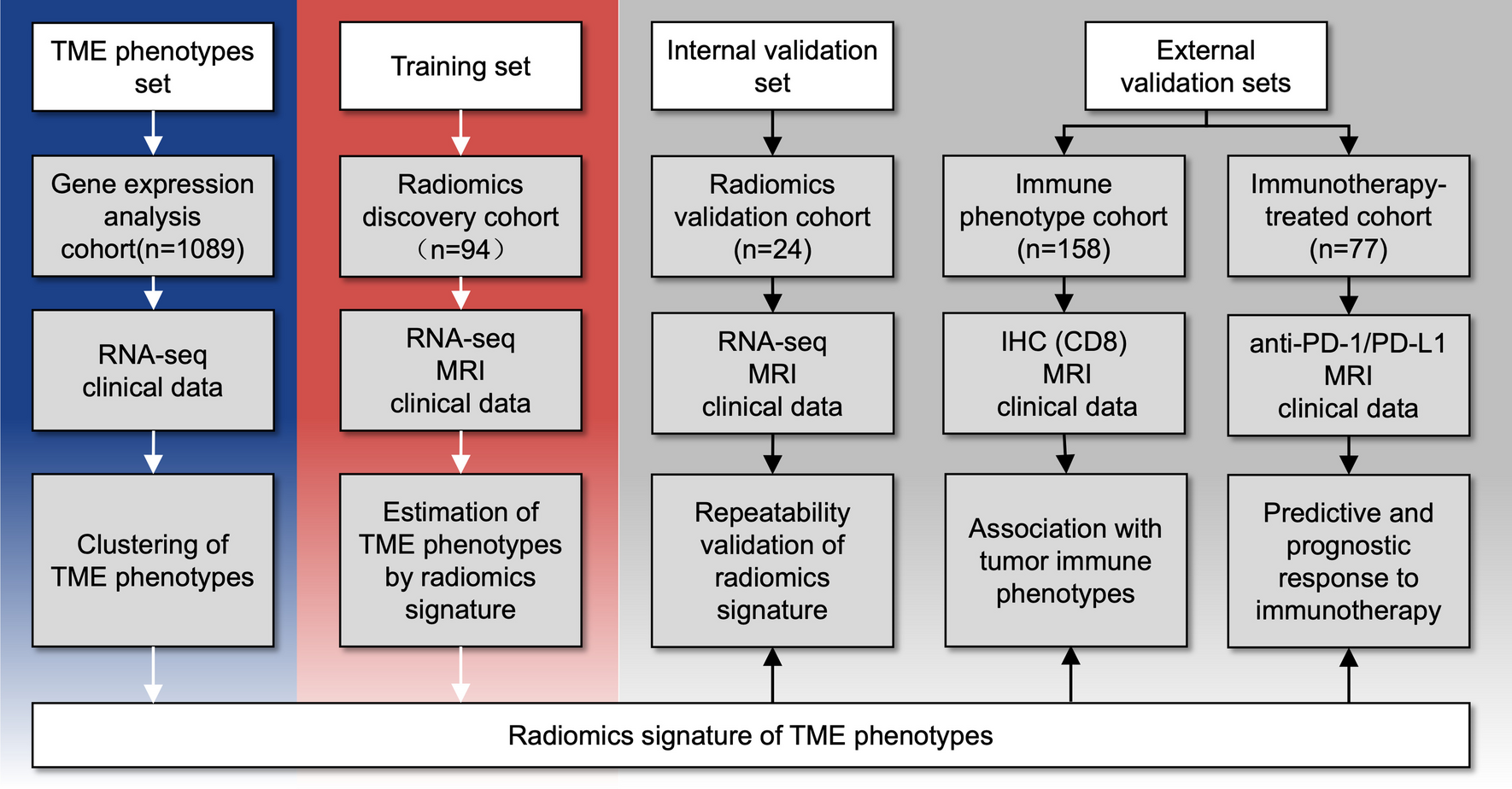 Development of a machine learning-based radiomics signature for estimating breast cancer TME phenotypes and predicting anti-PD-1/PD-L1 immunotherapy response