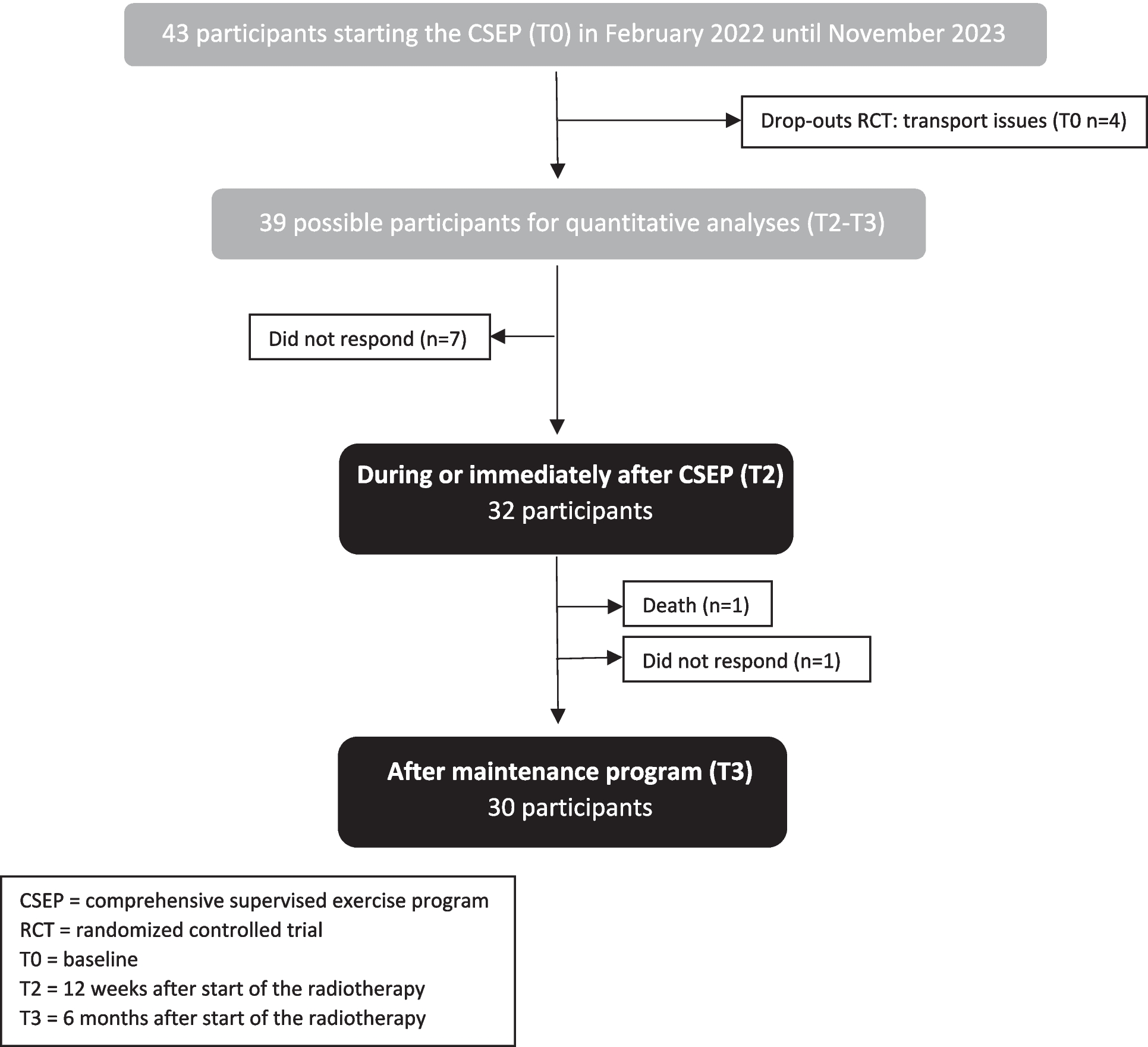 Feasibility of a comprehensive supervised exercise program during and after treatment of head and neck cancer: a mixed-methods study