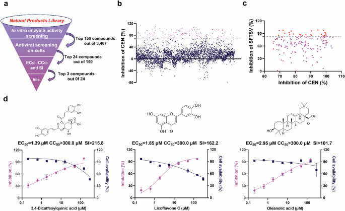 Identification of Licoflavone C as a cap-dependent endonuclease inhibitor against severe fever with thrombocytopenia syndrome virus