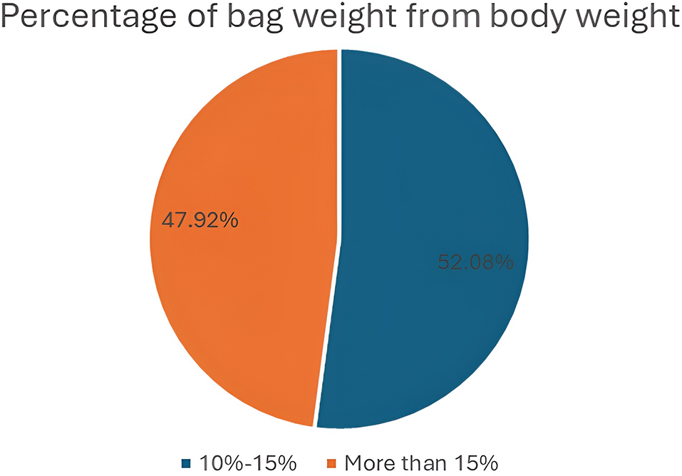 Exploring the relationship between schoolbag weight and back pain in primary school children