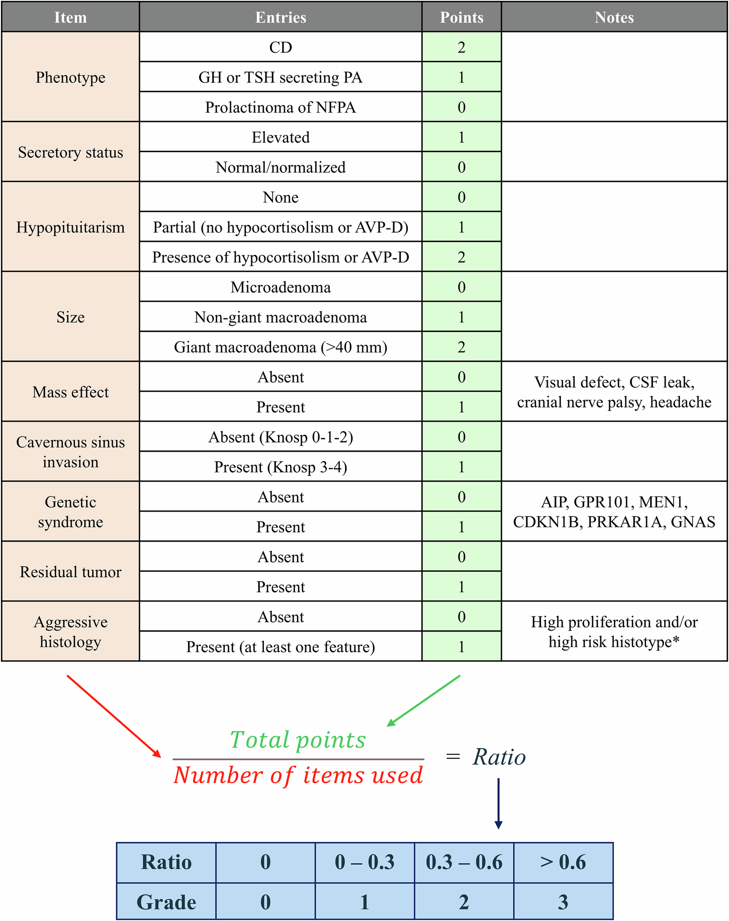 PANOMEN-3 grading score is reliable in predicting pituitary adenoma behavior and prognosis: a single center cohort study
