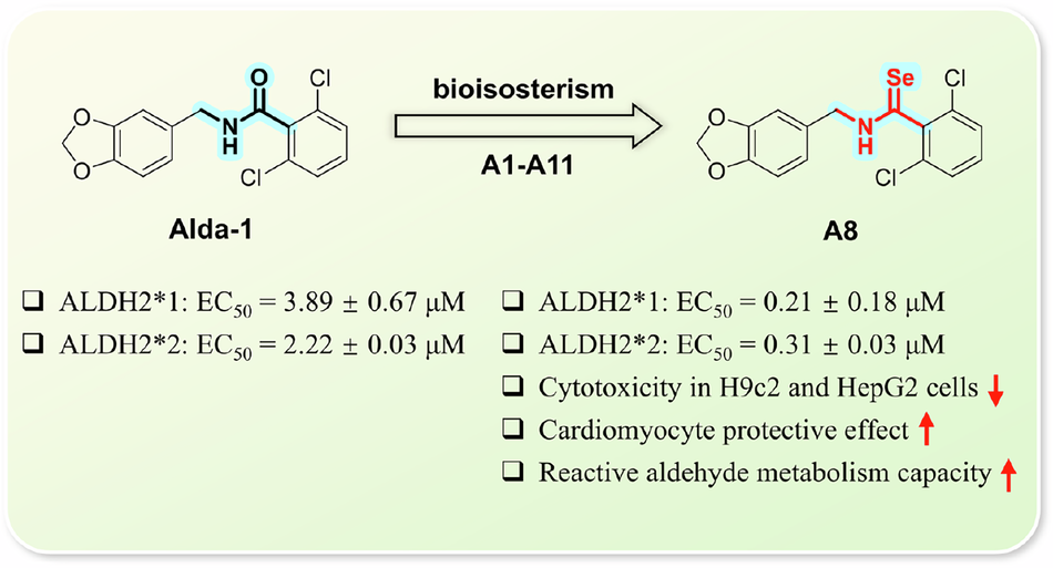 Discovery of a novel selenamide derivative as potent activator of aldehyde dehydrogenase 2 for cardioprotective applications