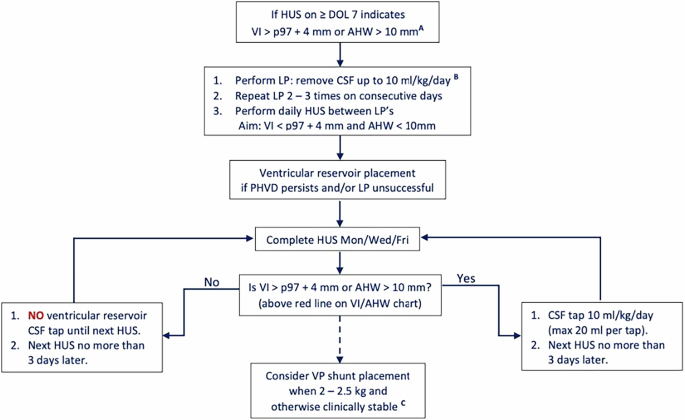 Implementation of an early intervention strategy for post hemorrhagic ventricular dilatation in preterm infants