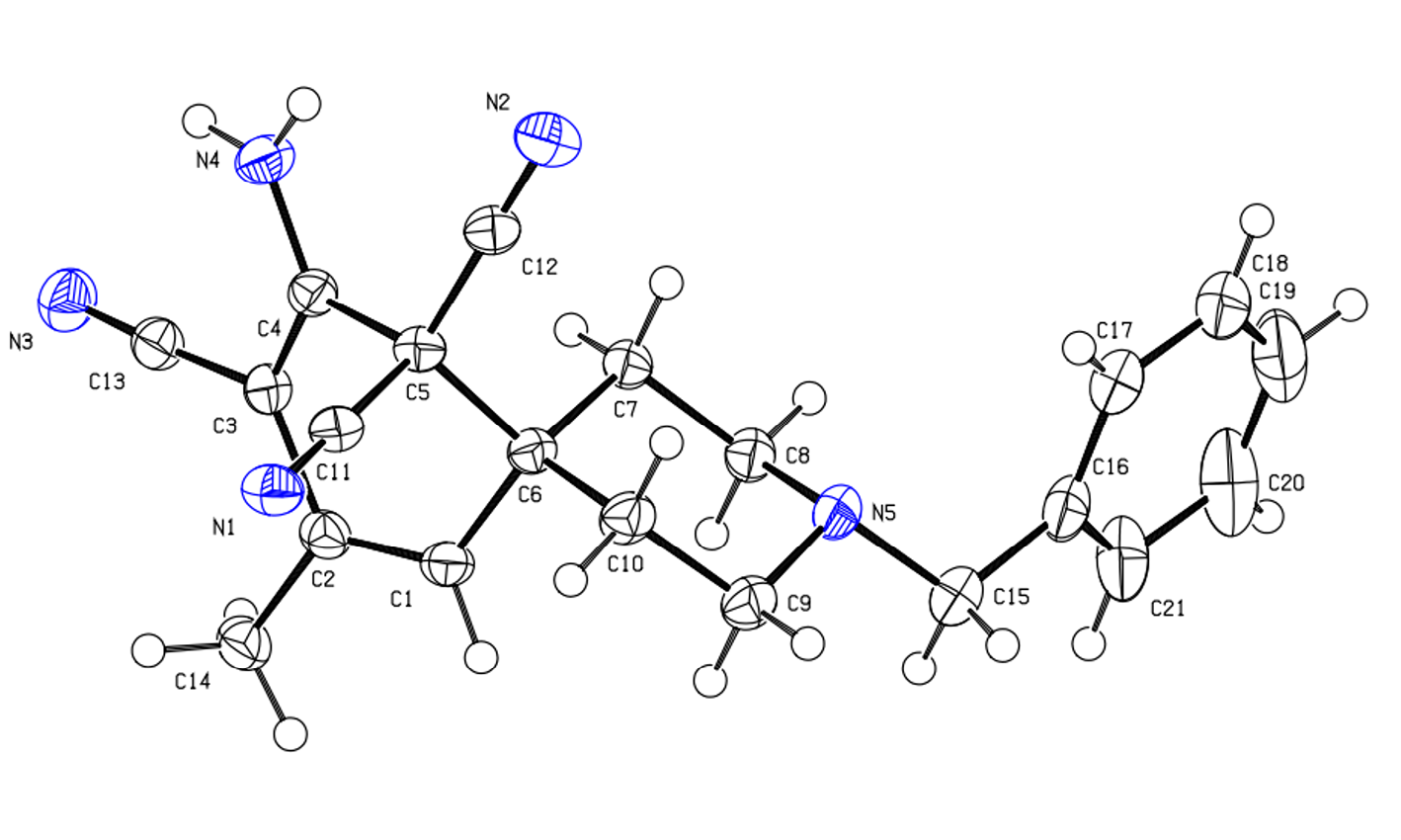Pseudo Four-Component Cyclocondensation of -Alkylpiperidin-4-ones, Malononitrile, and Acetone