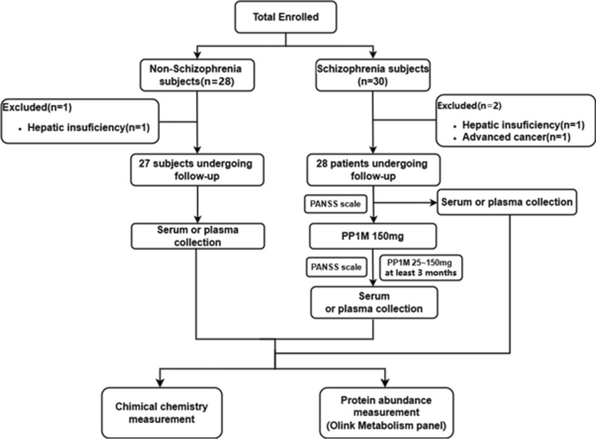 Plasma Protein Patterns Associated with Paliperidone Palmitate Maintenance Therapy in Schizophrenia: A Prospective Cohort Study