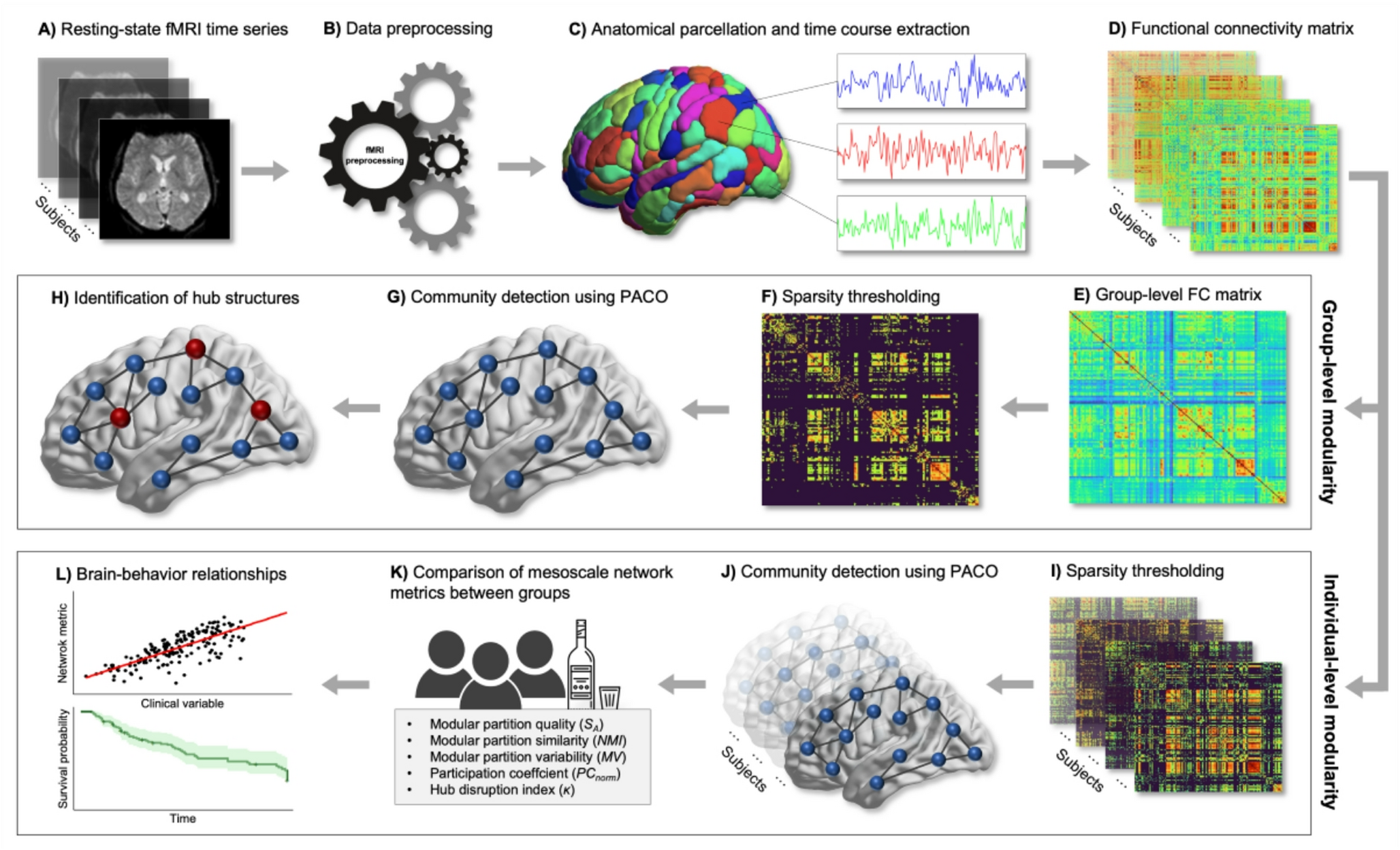 Relapse in alcohol dependence is characterized by disrupted modular brain network organization