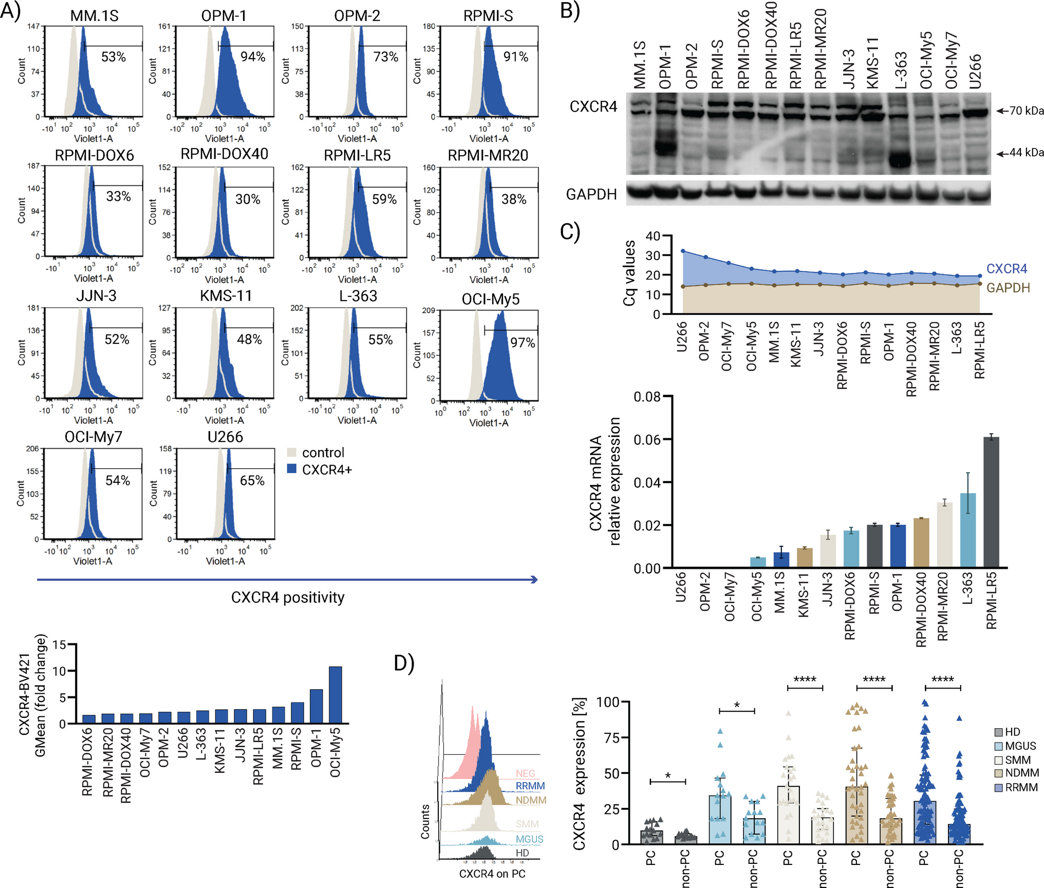 Anti-myeloma activity of the CXCR4 antagonist WZ811