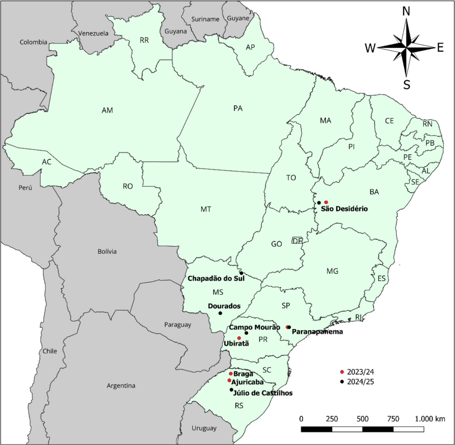 Baseline Susceptibility and Diagnostic Concentration of AcMNPV in  (Lepidoptera: Noctuidae) in Brazil and Cross-resistance to Cry1Ac