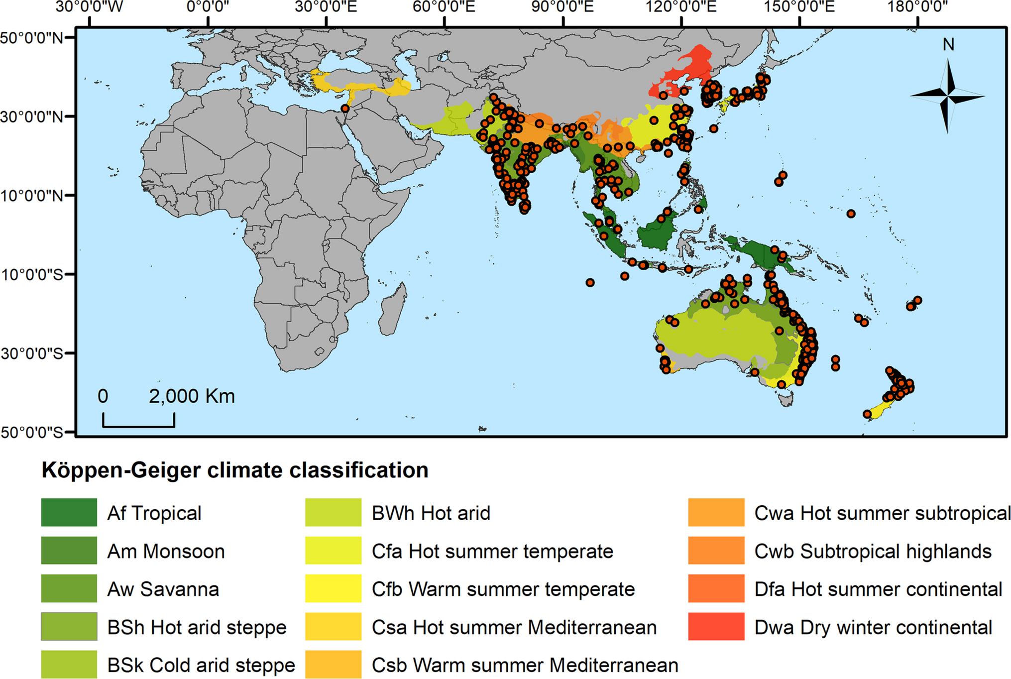 Global Suitable Habitats for  and the Implications for Brazilian Agriculture