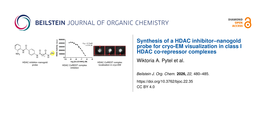 Synthesis of a HDAC inhibitor–nanogold probe for cryo-EM visualization in class I HDAC co-repressor complexes