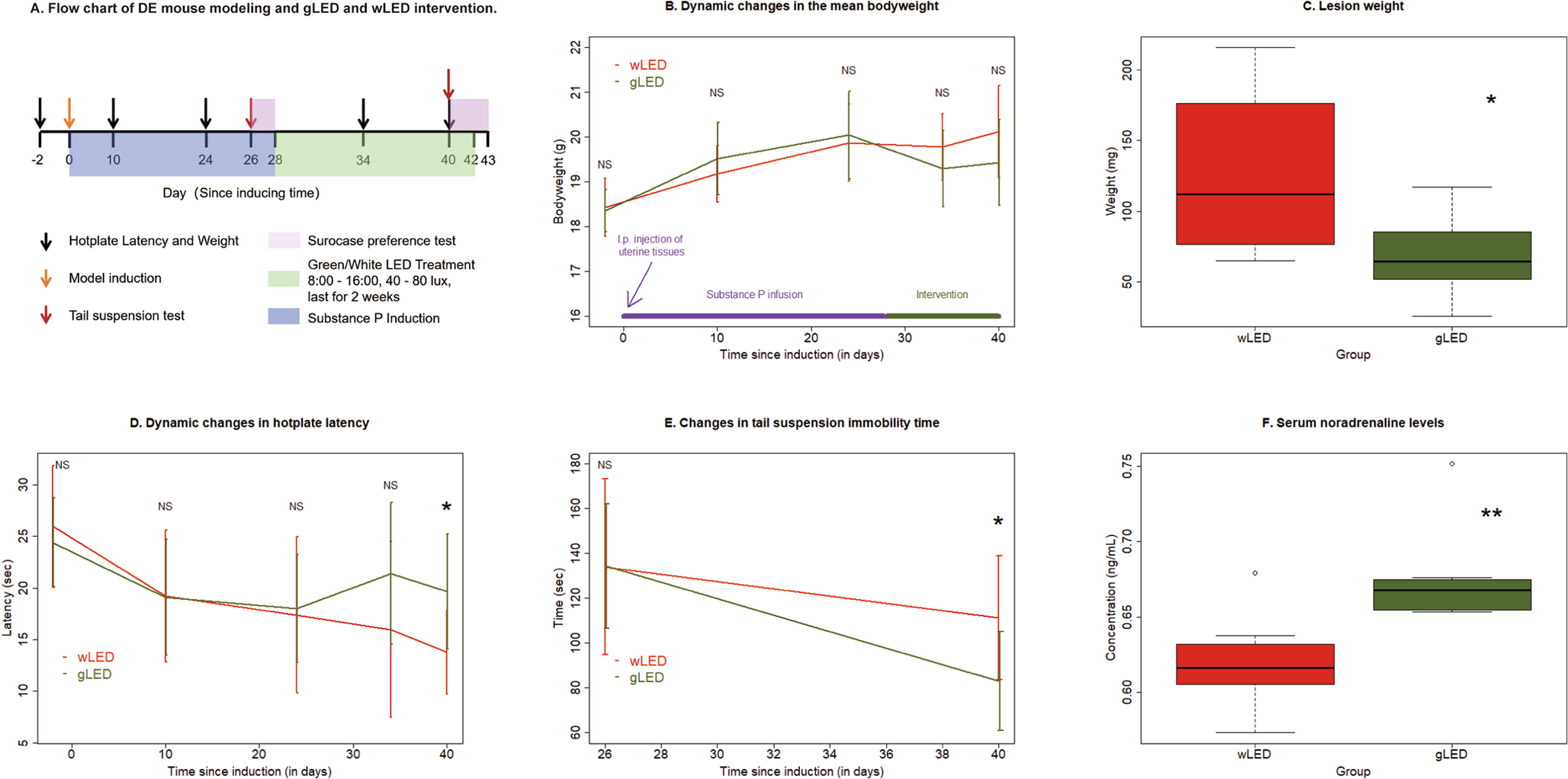 Exposure to Green Light-emitting Diodes Alleviates Endometriosis-associated Pain in Mice with Induced Deep Endometriosis