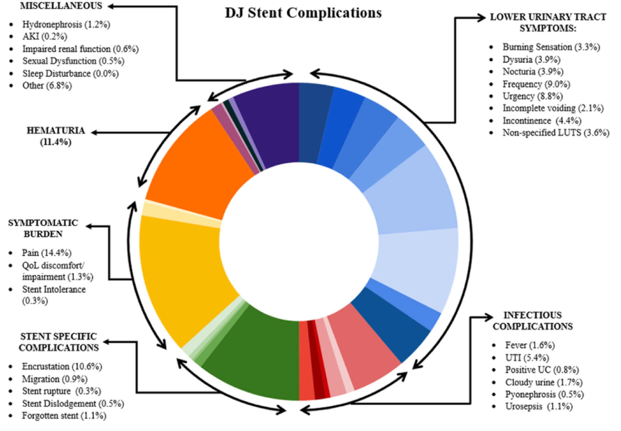 Complications and symptom burden of ureteral double-J stents: a systematic review of prevalence, risk factors, and management strategies