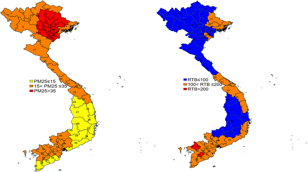 Air pollution and tuberculosis incidence in Vietnam: short- and long-term effects from a provincial-level study