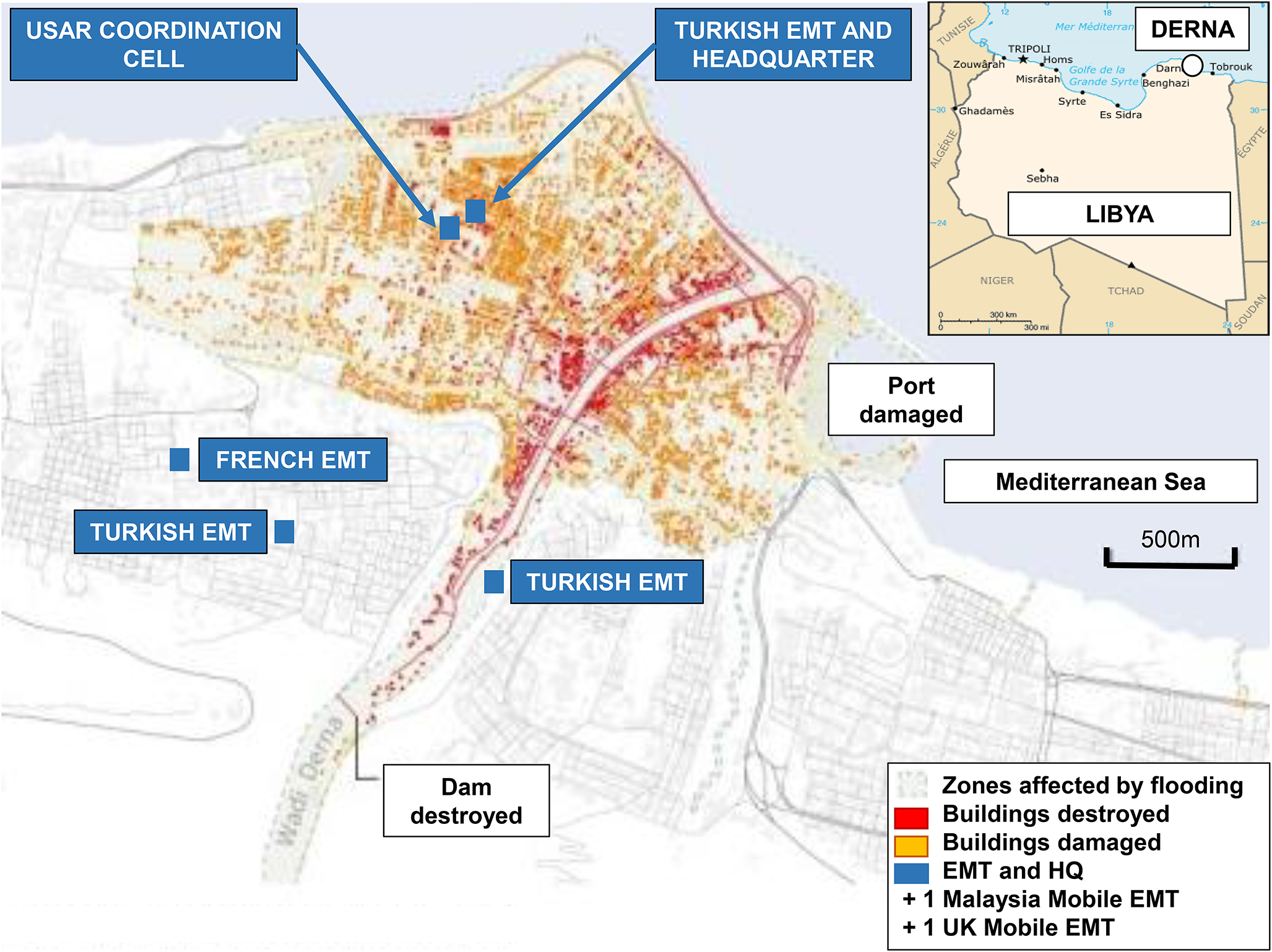 Surgical and anesthetic activity in a french emergency field hospital responding to devastating floods