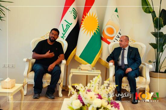 سەرۆکی زانکۆی کۆیە پێشوازی لە شاندێکی ڕێکخراوی پزیشکانی بێسنوور کرد