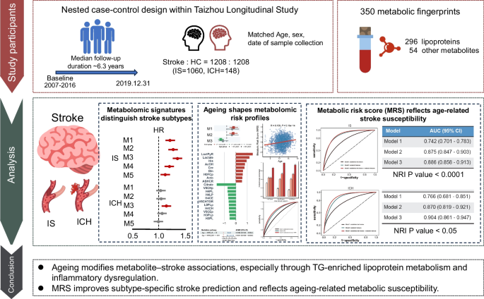 Age-related metabolomic signatures and stroke susceptibility in a population-based cohort