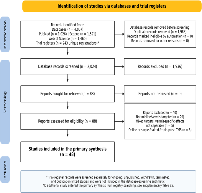 Target Interpretability and Functional Mapping of rTMS and Theta-Burst Stimulation of the Cerebellar Vermis and Midline Cerebellum: A Scoping Review