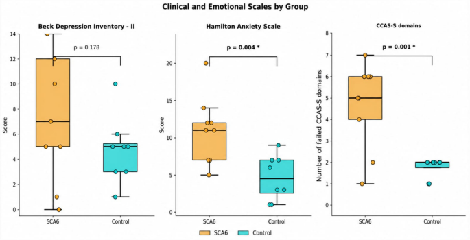 Cerebellar Cognitive Affective Syndrome in Spinocerebellar Ataxia Type 6