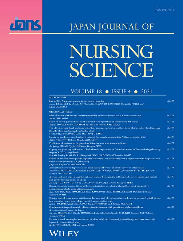 Effect of nursing procedures on the hand skin temperature of female hospital nurses