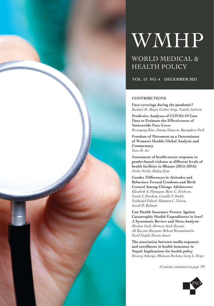 Freedom of Movement as a Determinant of Women's Health: Global Analysis and Commentary