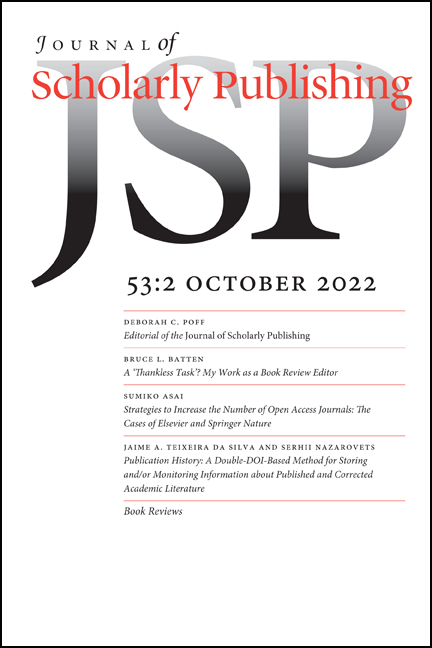 Publication History: A Double-DOI-Based Method for Storing and/or Monitoring Information about Published and Corrected Academic Literature