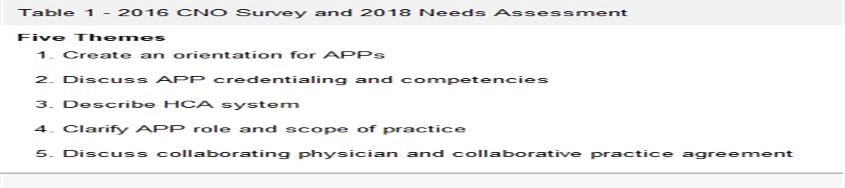 Developing a Computer-Based Orientation for Advanced Practice Providers Across a Large Healthcare System